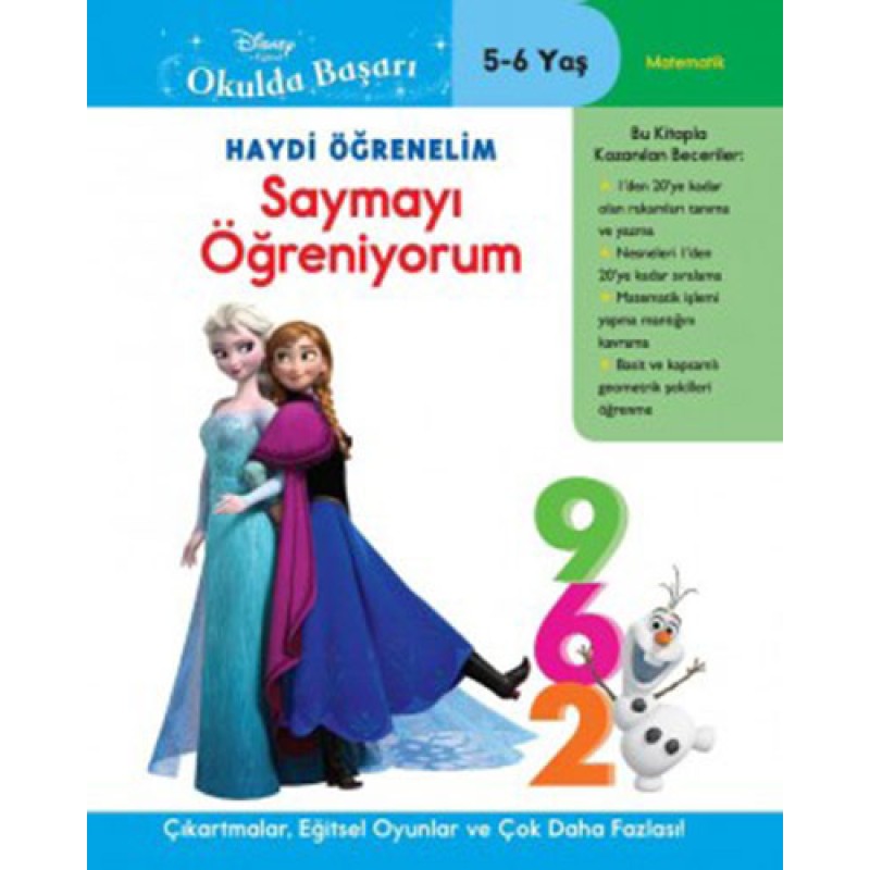 Disney Karlar Ülkesi Okulda Başarı 26 - Haydi Öğrenelim Saymayı Öğreniyorum 5-6 Yaş Disney Karlar Ülkesi Okulda Başarı 26 - Haydi Öğrenelim Saymayı Öğreniyorum 5-6 Yaş