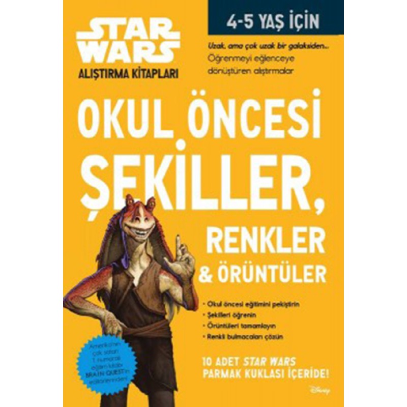 Starwars Alıştırma Kitapları - Okul Öncesi Şekiller, Renkler, Örüntüler Starwars Alıştırma Kitapları - Okul Öncesi Şekiller, Renkler, Örüntüler