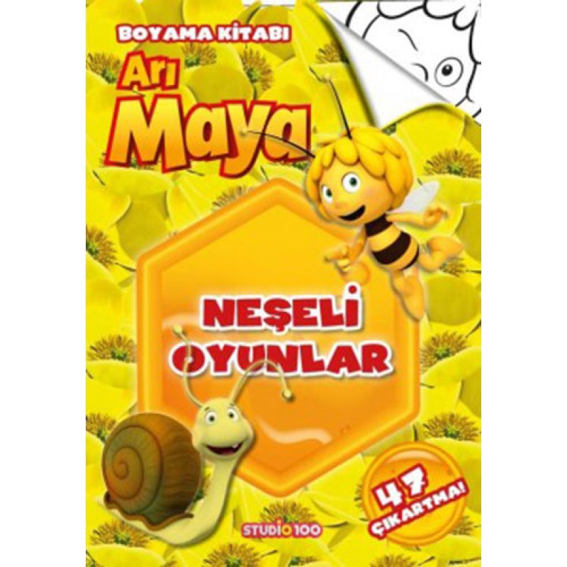 Arı Maya Neşeli Oyunlar Boyama Kitabı