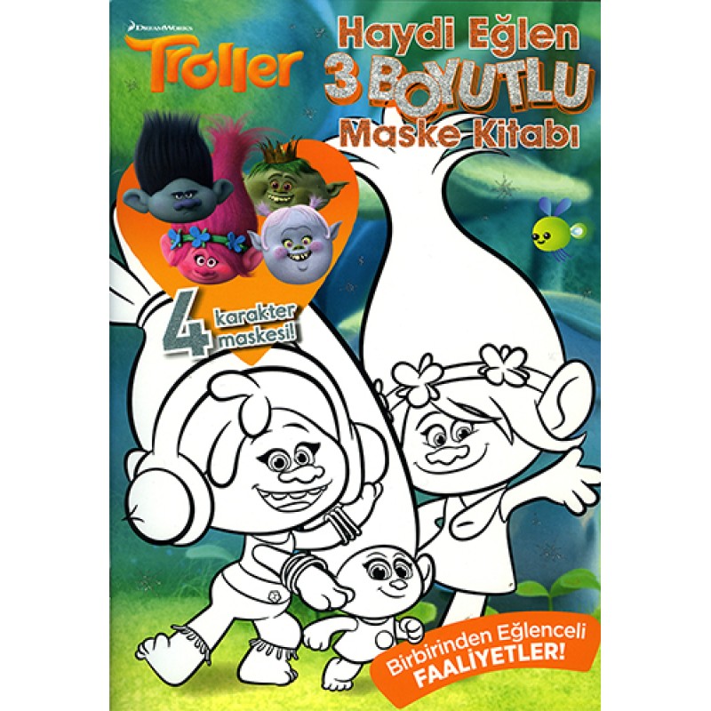 Troller 3 Boyutlu Maske Kitabı Troller 3 Boyutlu Maske Kitabı