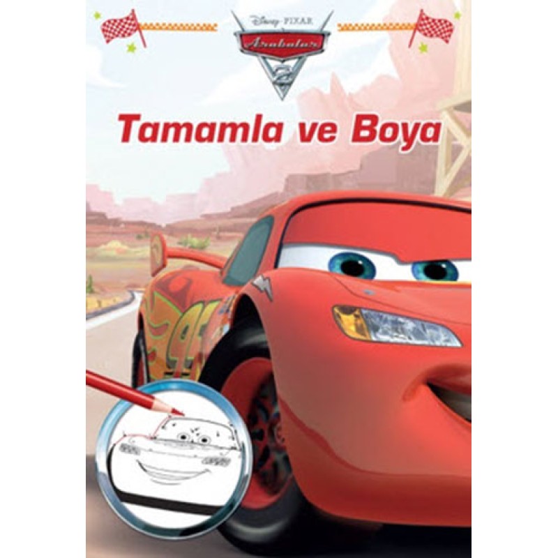 Disney Arabalar - Tamamla ve Boya Disney Arabalar - Tamamla ve Boya