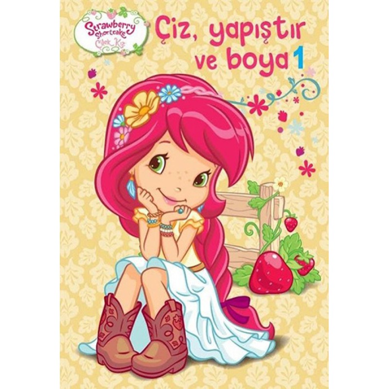 Çilek Kız - Çiz, Yapıştır ve Boya 1 Çilek Kız - Çiz, Yapıştır ve Boya 1