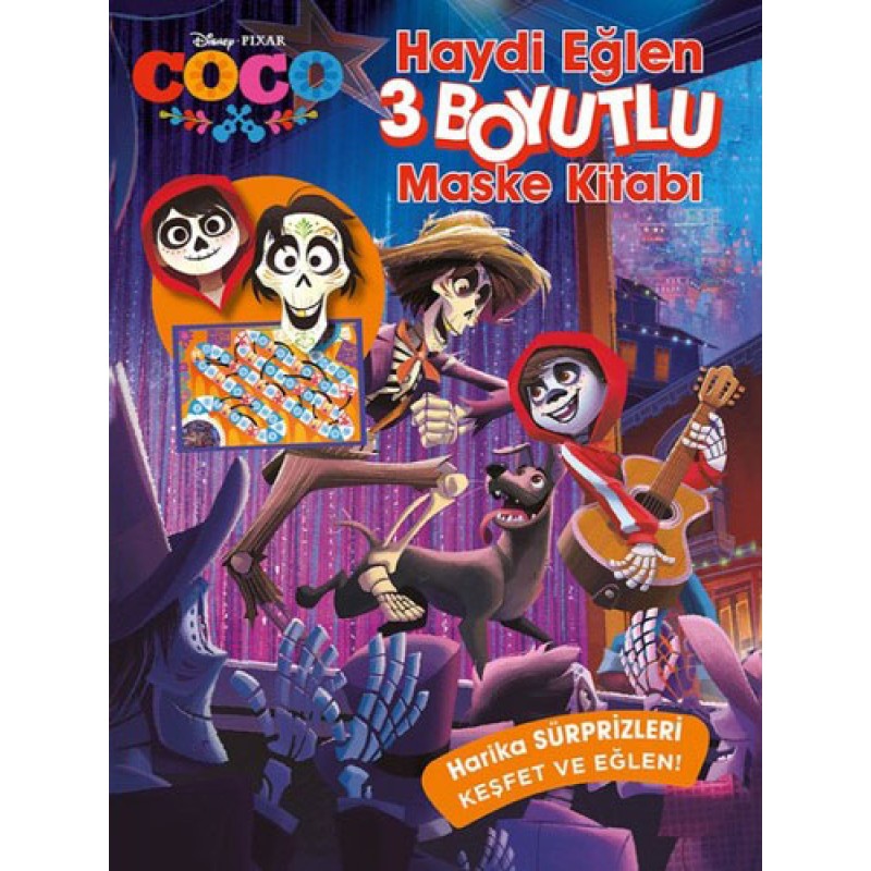 Disney Coco Haydi Eğlen 3 Boyutlu Maske Kitabı Disney Coco Haydi Eğlen 3 Boyutlu Maske Kitabı