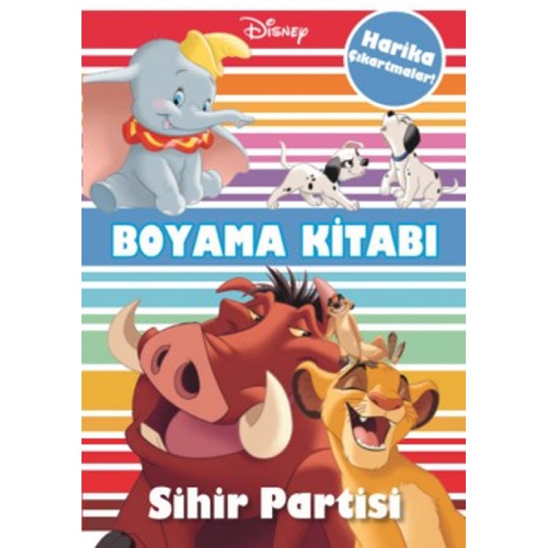 Disney Sihir Partisi Çıkartmalı Boyama Kitabı