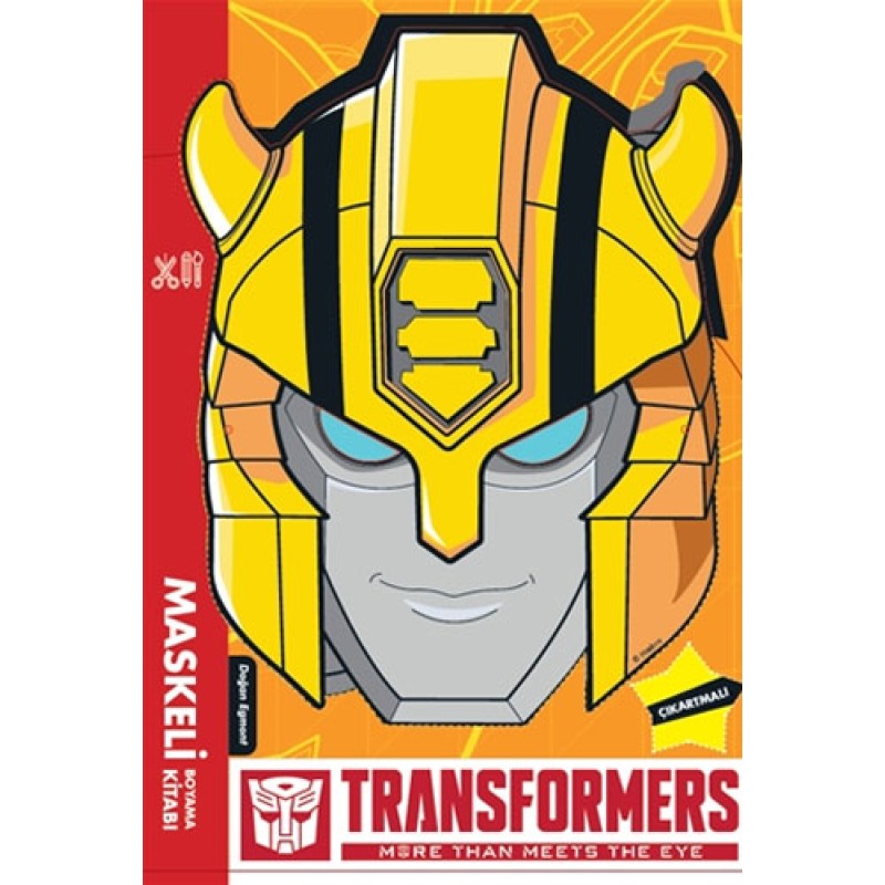 Transformers - Maskeli Boyama Kitabı Transformers - Maskeli Boyama Kitabı