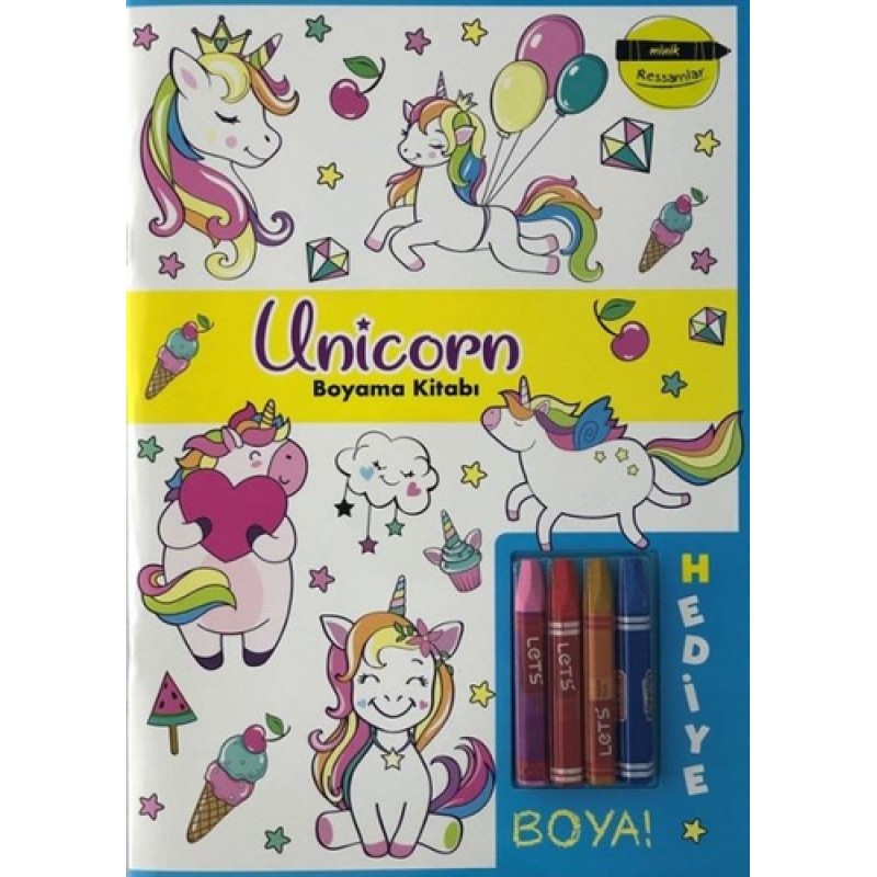 Minik Ressamlar - Unicorn Boyama Kitabı Minik Ressamlar - Unicorn Boyama Kitabı