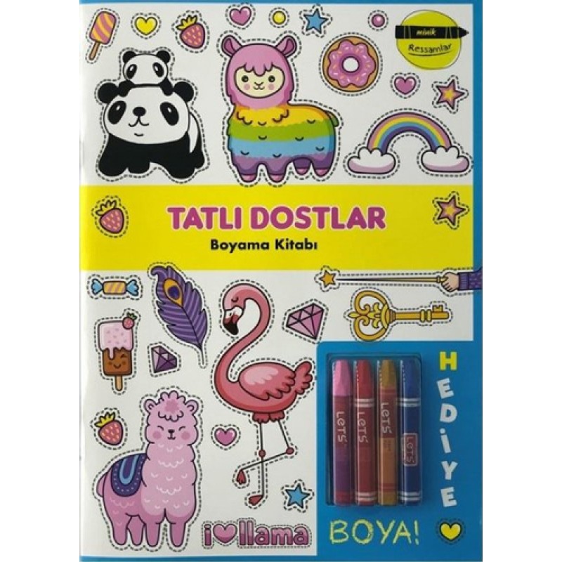 Minik Ressamlar - Tatlı Dostlar Boyama Kitabı Minik Ressamlar - Tatlı Dostlar Boyama Kitabı