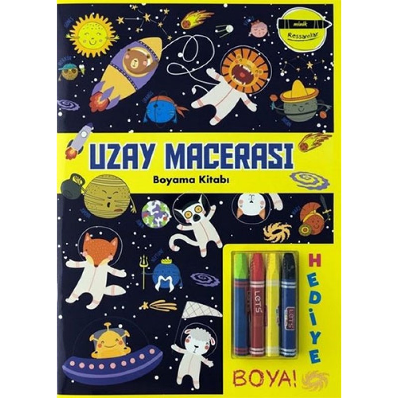 Minik Ressamlar - Uzay Macerası Boyama Kitabı Minik Ressamlar - Uzay Macerası Boyama Kitabı