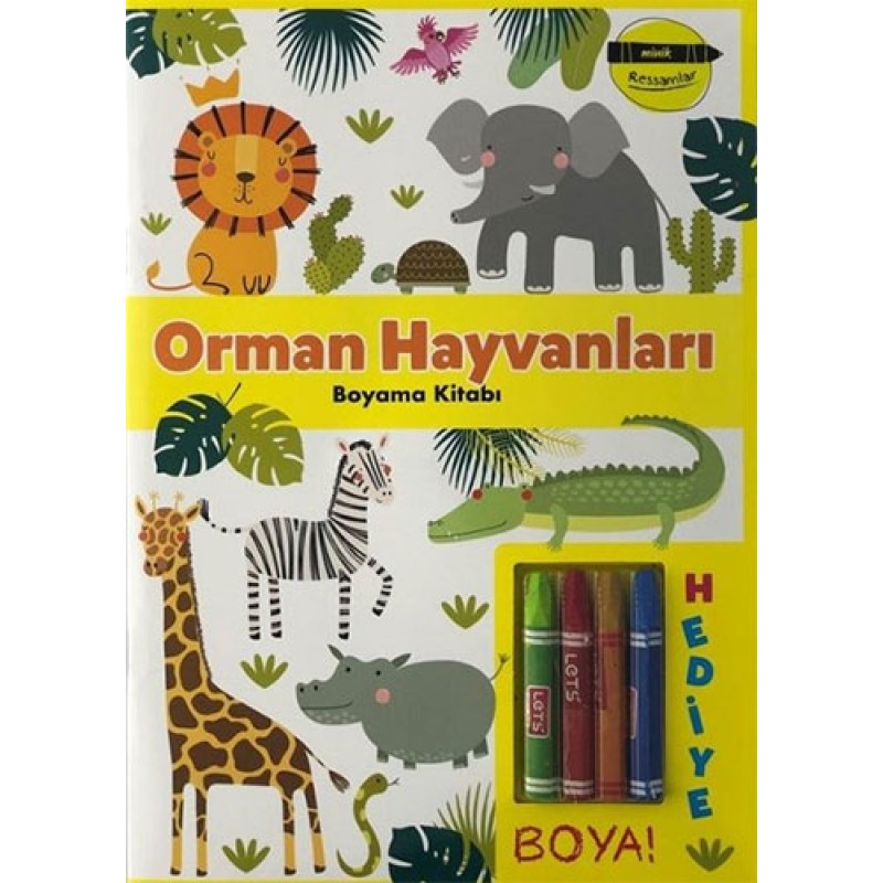 Minik Ressamlar - Orman Hayvanları Boyama Kitabı Minik Ressamlar - Orman Hayvanları Boyama Kitabı