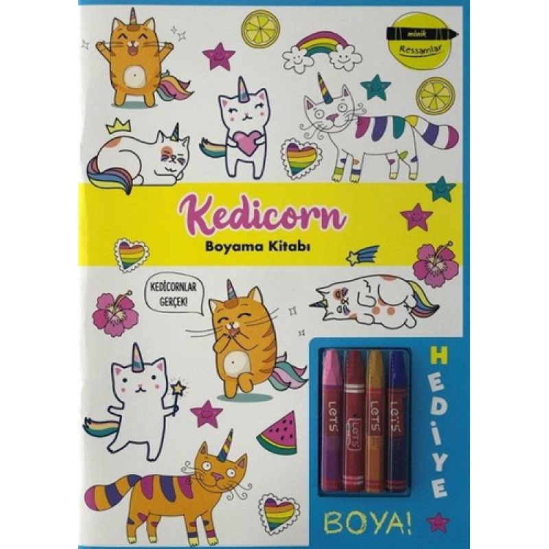 Minik Ressamlar - Kedicorn Boyama Kitabı Minik Ressamlar - Kedicorn Boyama Kitabı