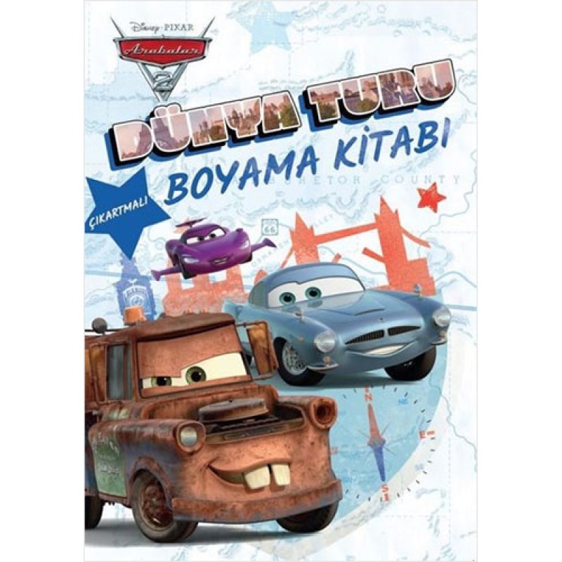 Disney Pixar Arabalar 2 - Dünya Turu Boyama Kitabı Disney Pixar Arabalar 2 - Dünya Turu Boyama Kitabı