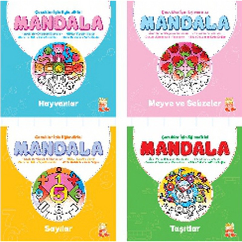 Çocuklar İçin Eğlendirici Mandala 4 Kitap Set Çocuklar İçin Eğlendirici Mandala 4 Kitap Set