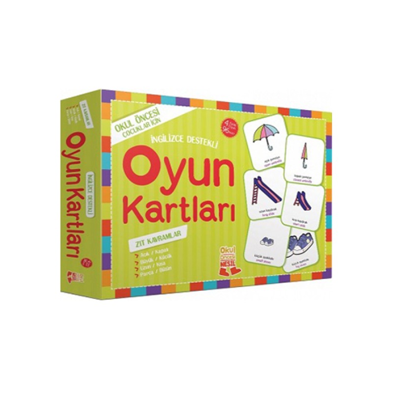 Oyun Kartları - Zıt Kavramlar Oyun Kartları - Zıt Kavramlar