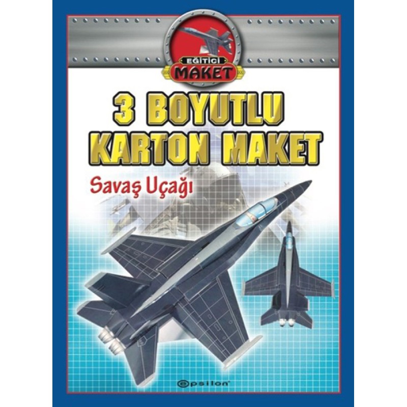 3 Boyutlu Karton Maket-Savaş Uçağı
