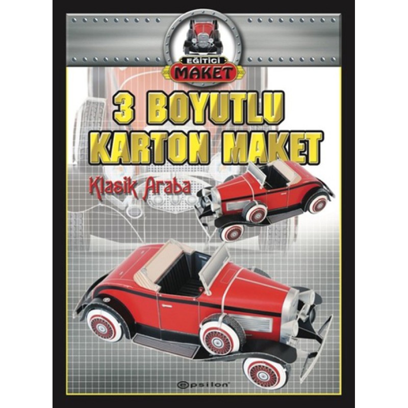 3 Boyutlu Karton Maket-Klasik Araba 3 Boyutlu Karton Maket-Klasik Araba