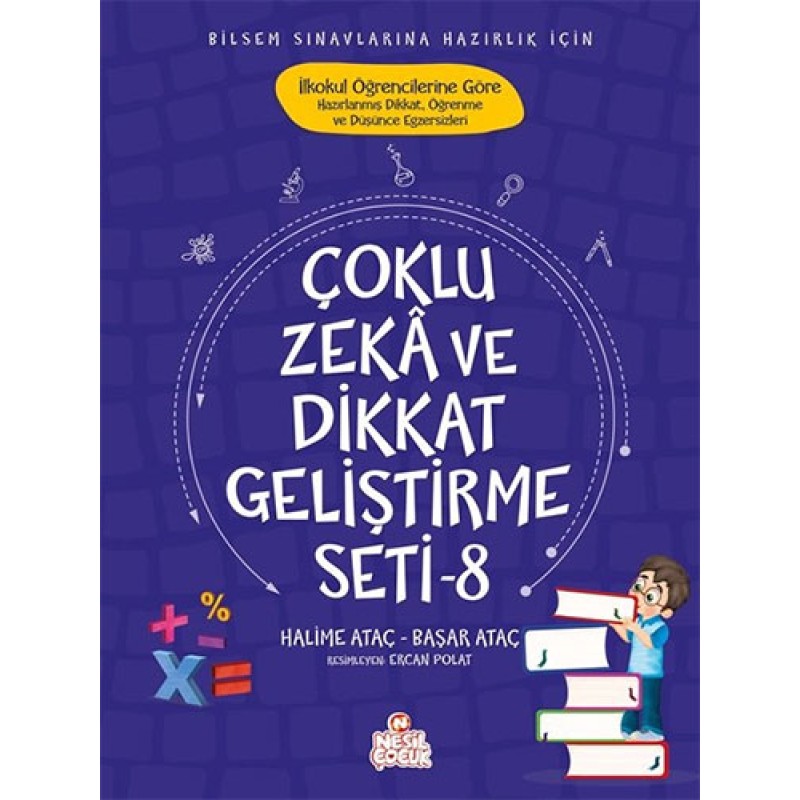 Çoklu Zeka ve Dikkat Geliştirme Seti - 8 Çoklu Zeka ve Dikkat Geliştirme Seti - 8