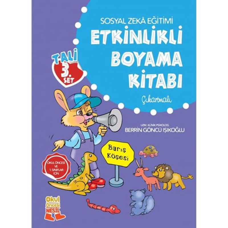 Tali 3. Set - Sosyal Zeka Eğitimi Etkinlikli Boyama Kitabı Tali 3. Set - Sosyal Zeka Eğitimi Etkinlikli Boyama Kitabı