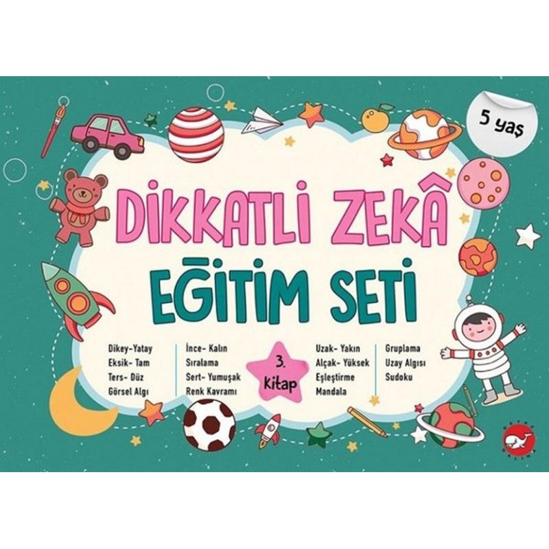 Dikkatli Zeka Eğitim 3. Kitap - 5 Yaş
