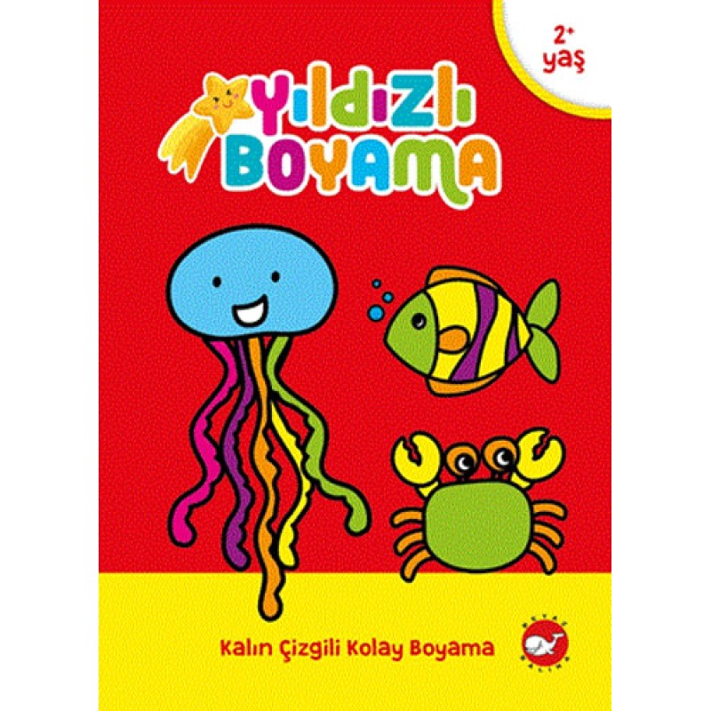 Yıldızlı Boyama - Kalın Çizgili Kolay Boyama Yıldızlı Boyama - Kalın Çizgili Kolay Boyama