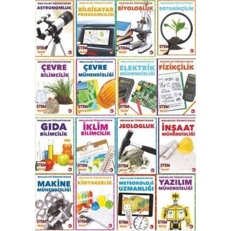 Meslekleri Öğreniyorum Seti - 16 Kitap Meslekleri Öğreniyorum Seti - 16 Kitap
