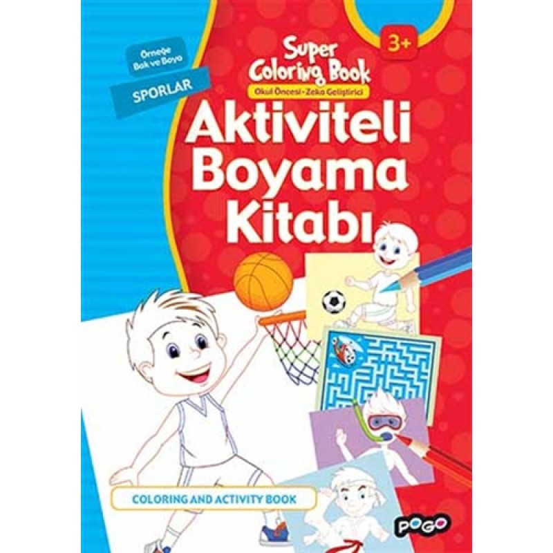 Aktiviteli Boyama Kitabı-Sporlar Aktiviteli Boyama Kitabı-Sporlar