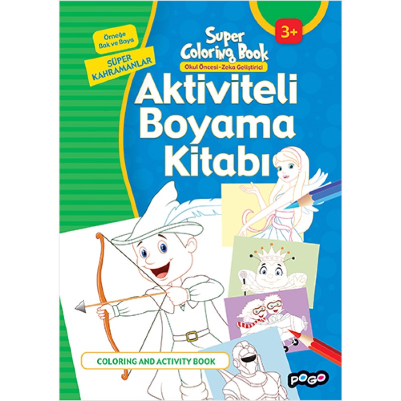 Aktiviteli Boyama Kitabı - Süper Kahramanlar Aktiviteli Boyama Kitabı - Süper Kahramanlar