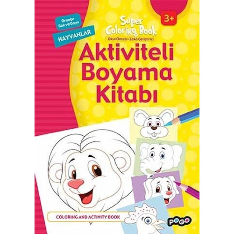 Aktiviteli Boyama Kitabı - Hayvanlar Aktiviteli Boyama Kitabı - Hayvanlar