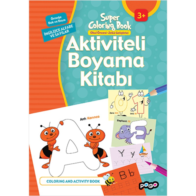Aktiviteli Boyama Kitabı - İngilizce Alfabe ve Sayılar Aktiviteli Boyama Kitabı - İngilizce Alfabe ve Sayılar