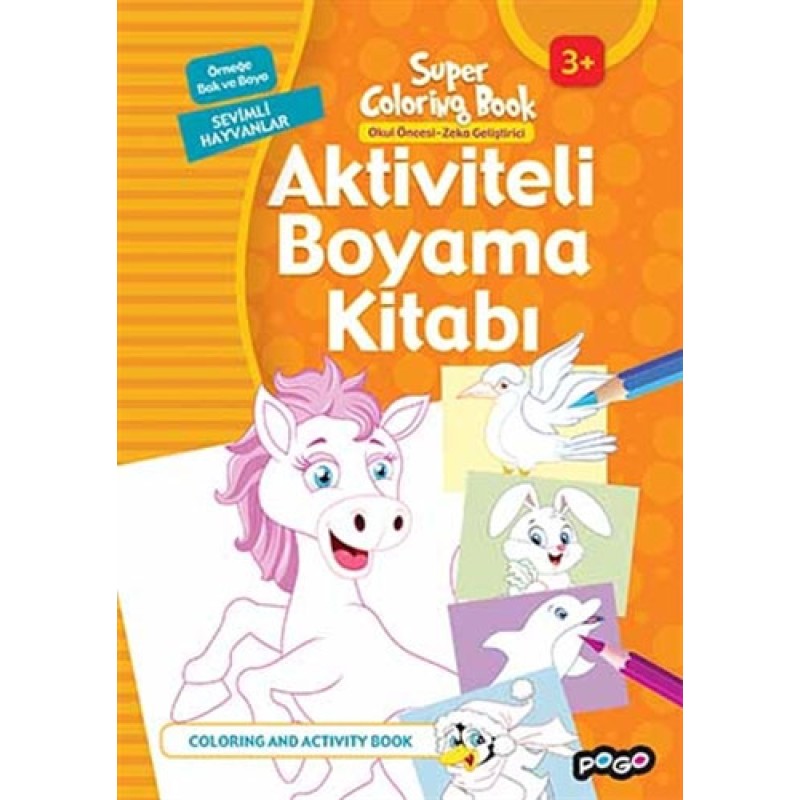 Aktiviteli Boyama Kitabı - Sevimli Hayvanlar Aktiviteli Boyama Kitabı - Sevimli Hayvanlar