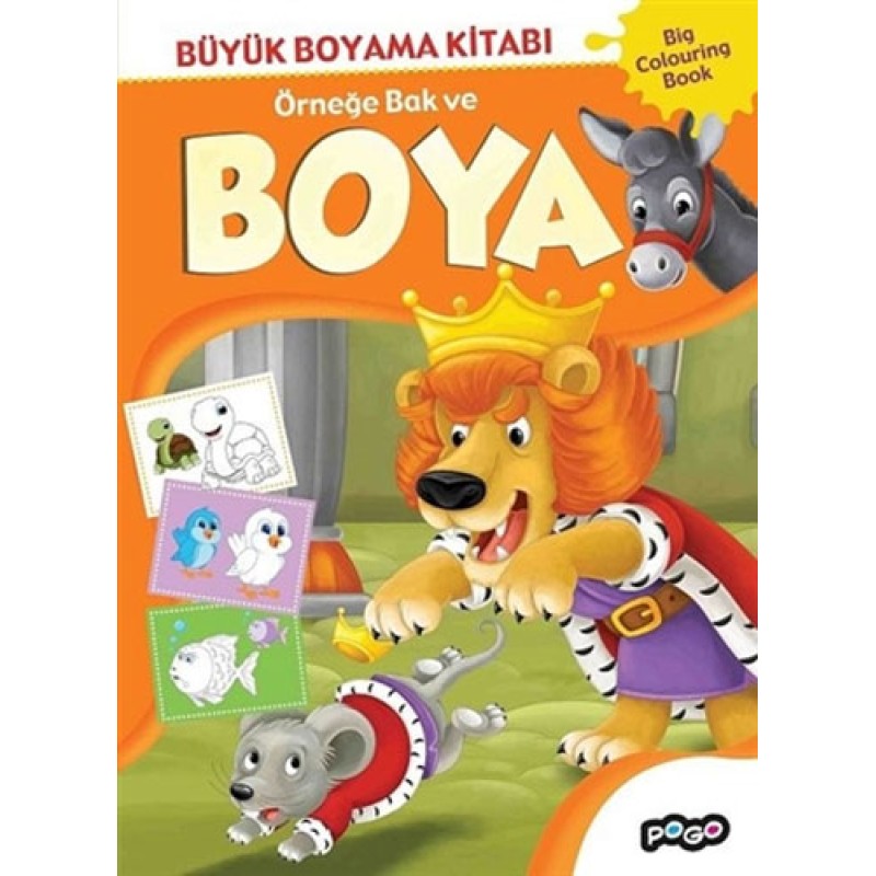 Büyük Boyama Kitabı 3 - Turuncu Büyük Boyama Kitabı 3 - Turuncu