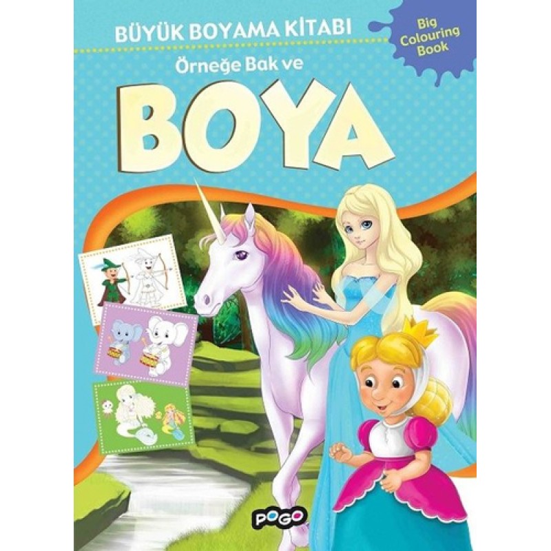 Büyük Boyama Kitabı 2 - Mavi Büyük Boyama Kitabı 2 - Mavi
