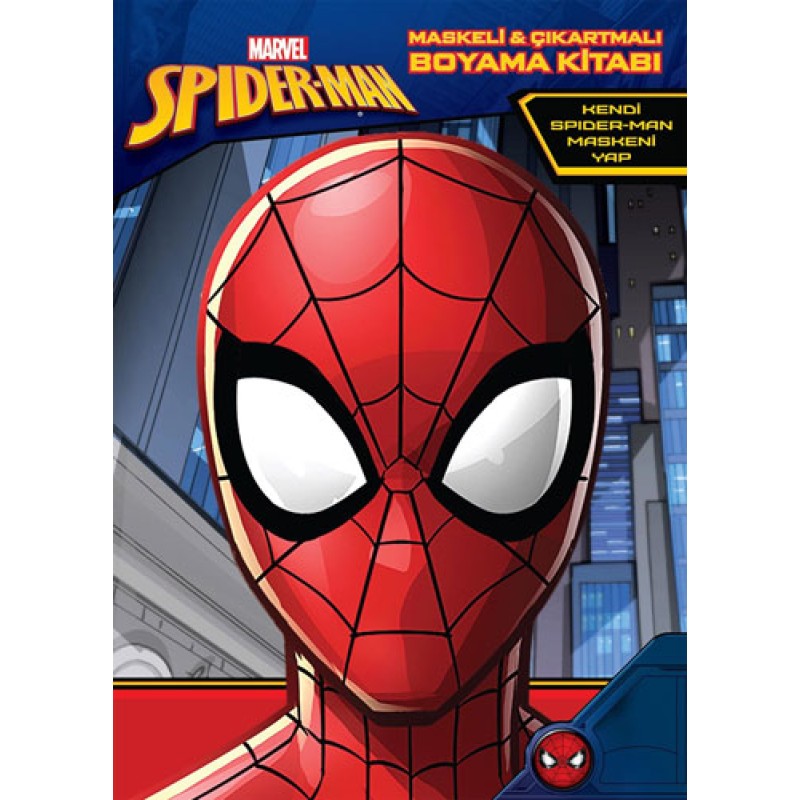 Marvel Spider-Man Maskeli ve Çıkartmalı Boyama Kitabı Marvel Spider-Man Maskeli ve Çıkartmalı Boyama Kitabı
