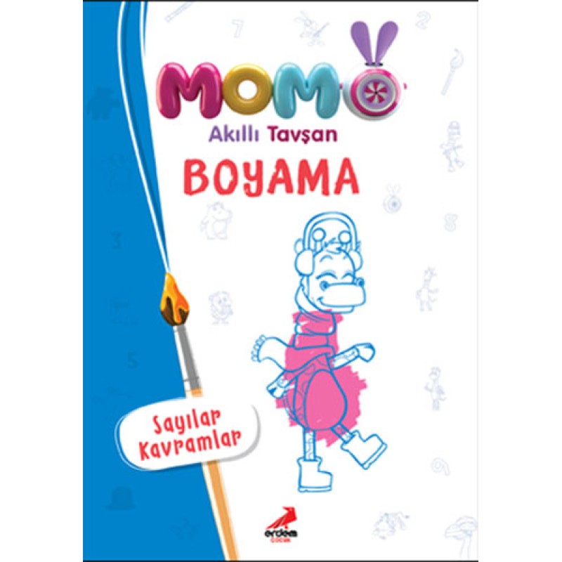 Momo Akıllı Tavşan - Boyama-Sayılar Kavramlar Momo Akıllı Tavşan - Boyama-Sayılar Kavramlar