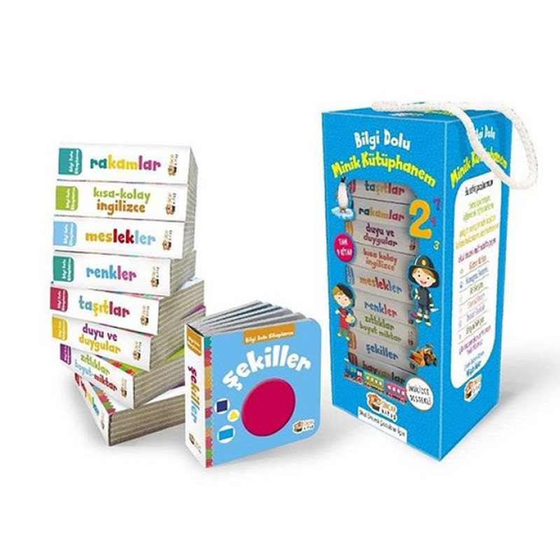 İngilizce Destekli Bilgi Dolu Minik Kütüphanem (9 Kitap - Mavi Kutu) İngilizce Destekli Bilgi Dolu Minik Kütüphanem (9 Kitap - Mavi Kutu)