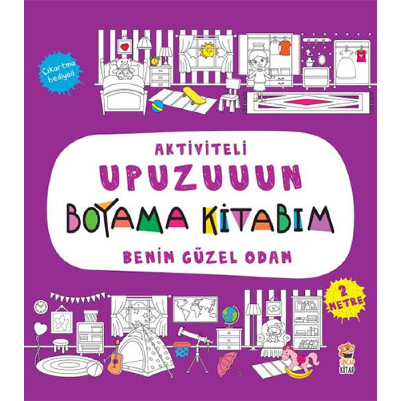Aktiviteli Upuzuuun Boyama Kitabım - Benim Güzel Odam