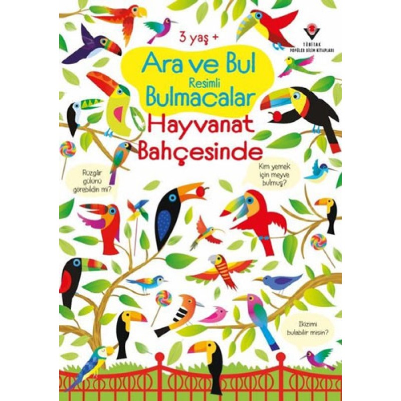 Ara ve Bul Resimli Bulmacalar - Hayvanat Bahçesinde