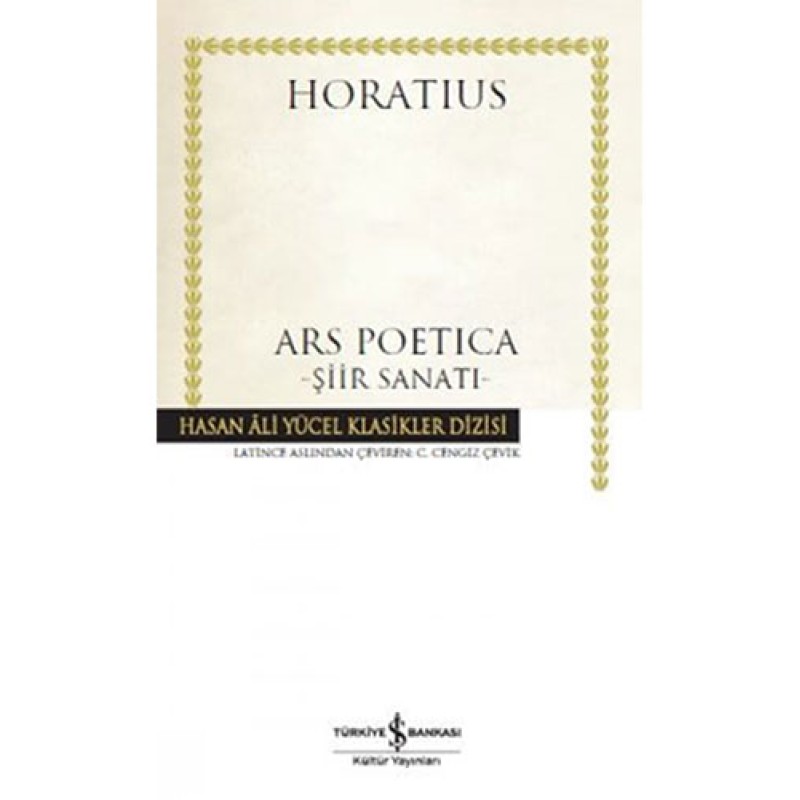 Ars Poetica - Şiir Sanatı (Ciltli) Ars Poetica - Şiir Sanatı (Ciltli)