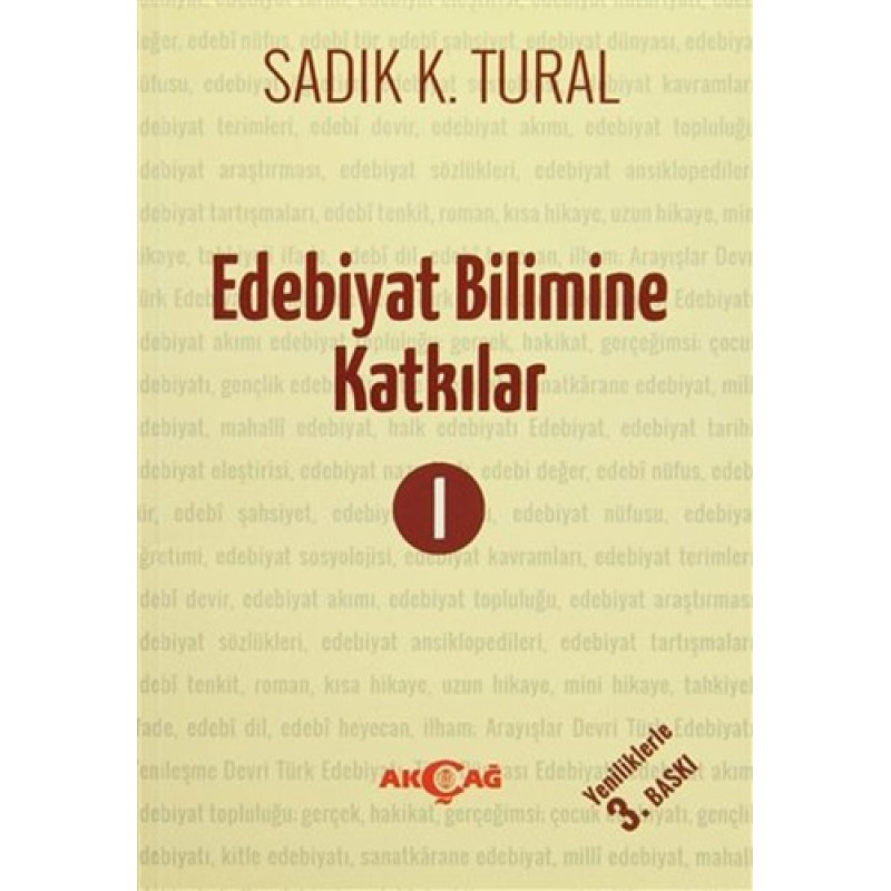 Edebiyat Bilimine Katkılar 1 Edebiyat Bilimine Katkılar 1