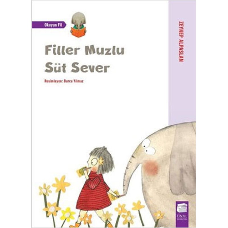 Okuyan Fil - Filler Muzlu Süt Sever Okuyan Fil - Filler Muzlu Süt Sever