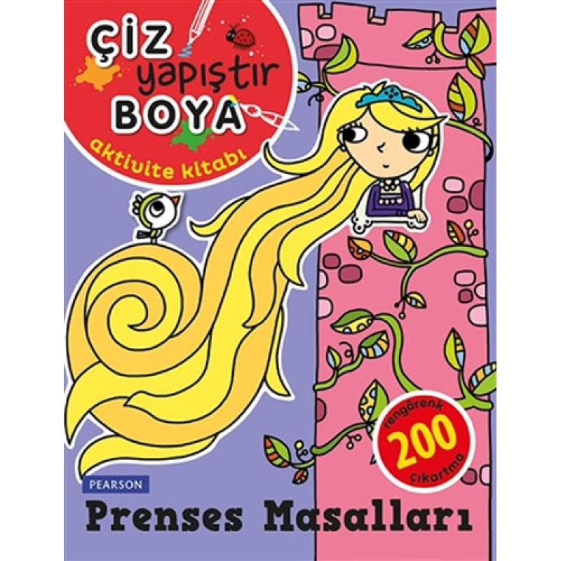 Çiz Yapıştır Boya - Prenses Masalları
