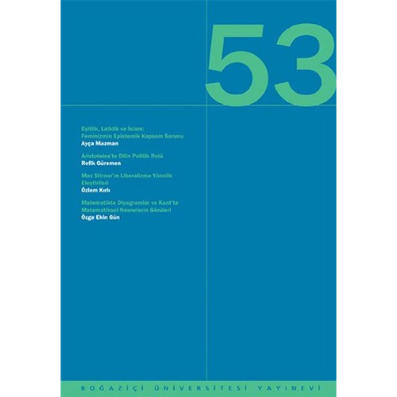 Felsefe Tartışmaları 53 Felsefe Tartışmaları 53