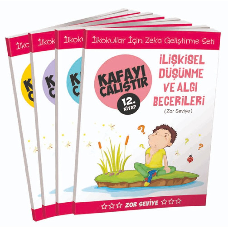 Kafayı Çalıştır Seti (Zor Seviye) - 4 Kitap Takım Kafayı Çalıştır Seti (Zor Seviye) - 4 Kitap Takım