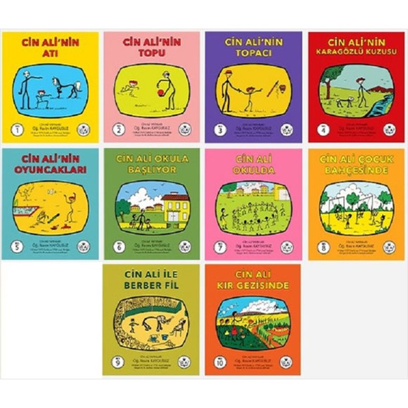 Cin Ali Serisi Kutulu Set - 10 Kitap Takım Cin Ali Serisi Kutulu Set - 10 Kitap Takım