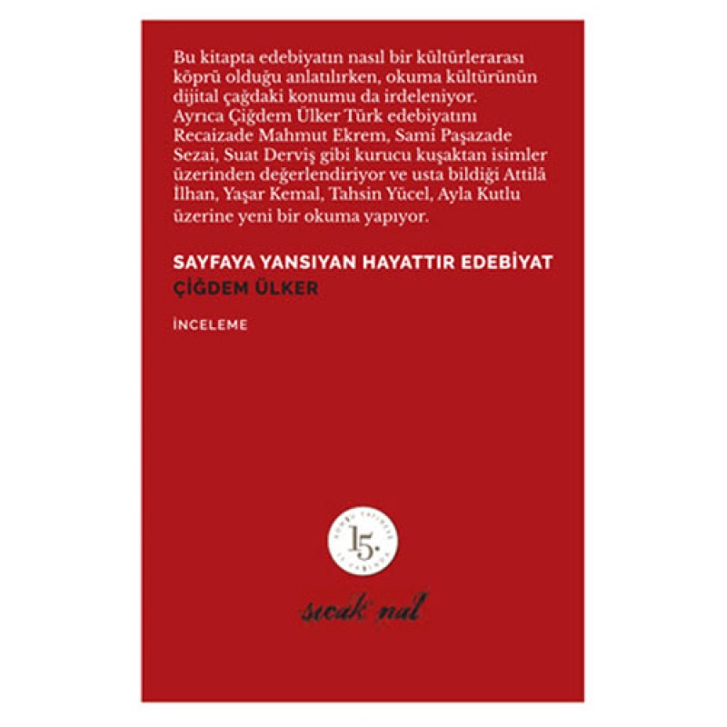 Sayfaya Yansıyan Hayattır Edebiyat Sayfaya Yansıyan Hayattır Edebiyat