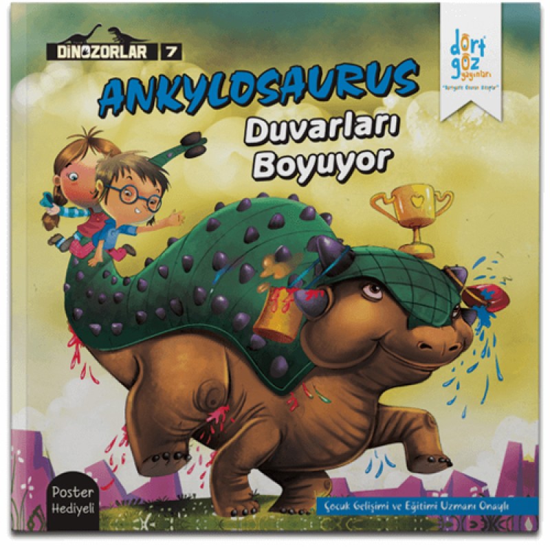 Dinozorlar Serisi 7 - Ankylosaurus Duvarları Boyuyor Dinozorlar Serisi 7 - Ankylosaurus Duvarları Boyuyor