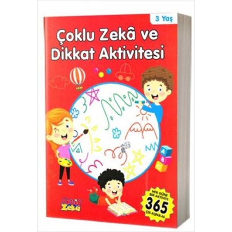 3 Yaş Çoklu Zeka ve Dikkat Aktivitesi - Kırmızı Kitap 3 Yaş Çoklu Zeka ve Dikkat Aktivitesi - Kırmızı Kitap