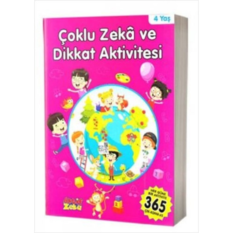 4 Yaş Çoklu Zeka ve Dikkat Aktivitesi - Pembe Kitap 4 Yaş Çoklu Zeka ve Dikkat Aktivitesi - Pembe Kitap