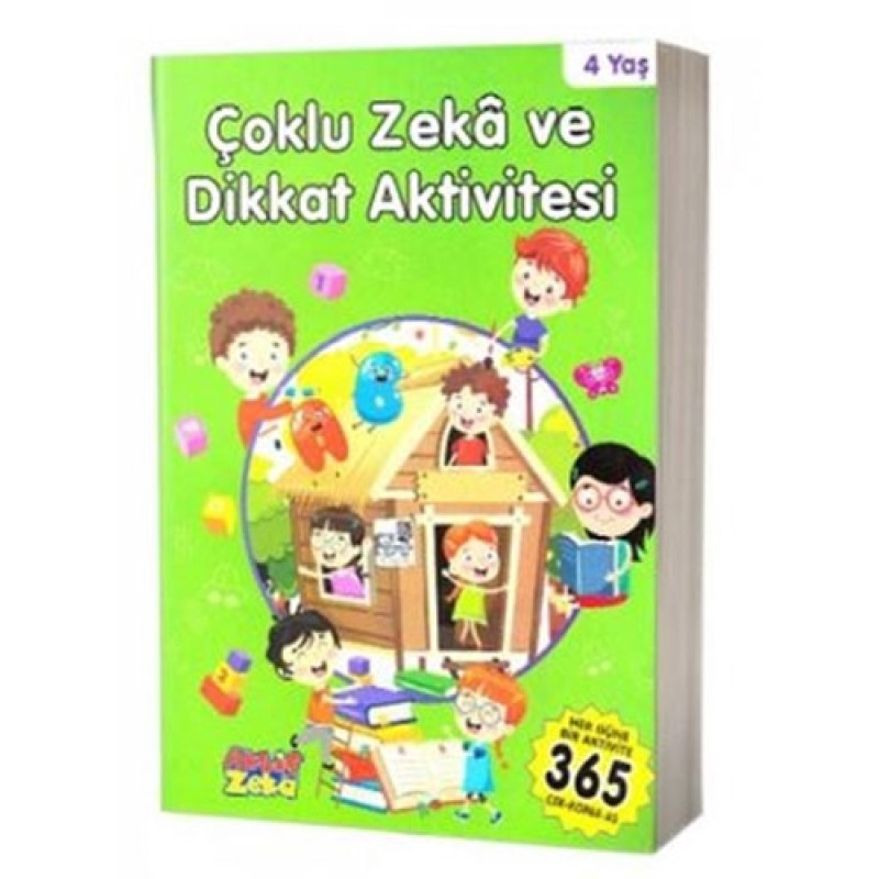 Çoklu Zeka ve Dikkat Aktivitesi 4 Yaş - Yeşil Kitap