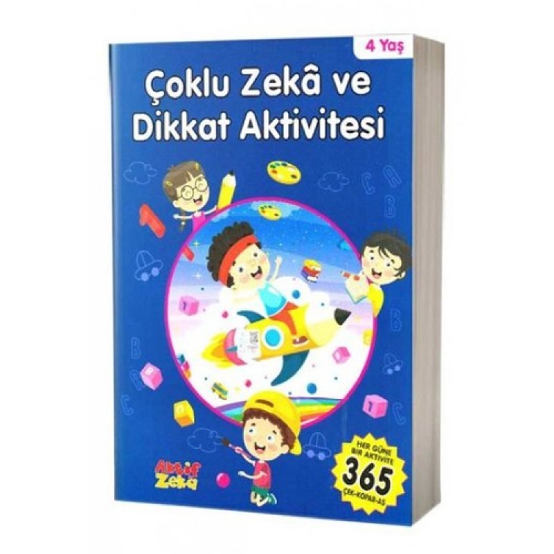 Çoklu Zeka ve Dikkat Aktivitesi 4 Yaş - Mavi Kitap