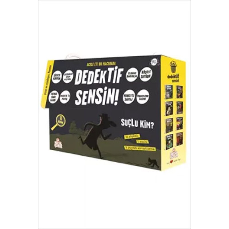 Dedektif Sensin! - İki Set Bir Arada - 8 Kitap Takım Dedektif Sensin! - İki Set Bir Arada - 8 Kitap Takım